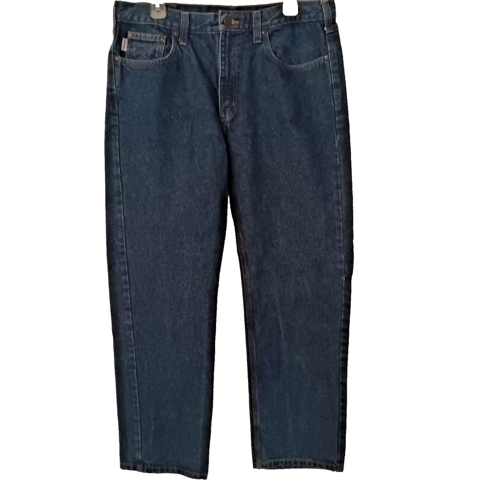 Carhartt Mens Traditional Fit B480DVB Dark Wash Jeans – 36x32